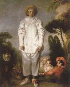 Jean-Antoine Watteau gilles oil